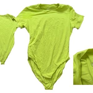 SKIMS BODYSUIT NEON LIME SIZE L NEW WITHOUT TAGS